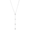 Anna Zuckerman Y Not Lariat Necklace In Platinum