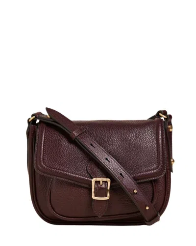 Annabel Ingall Dakota Saddle Bag In Bordo In Multi