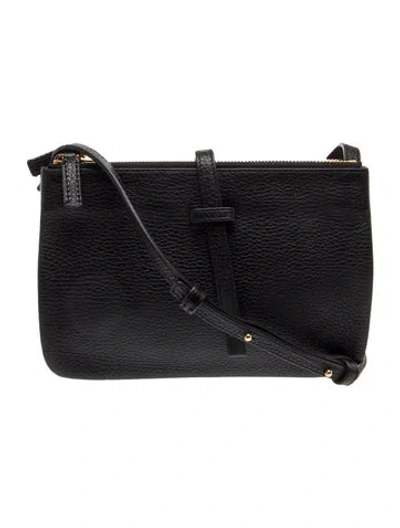 Pre-owned Annabel Ingall Leather Crossbody Bag In Black