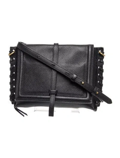 Pre-owned Annabel Ingall Leather Crossbody Bag In Black