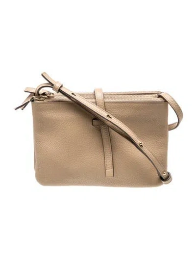 Pre-owned Annabel Ingall Leather Crossbody Bag In Green