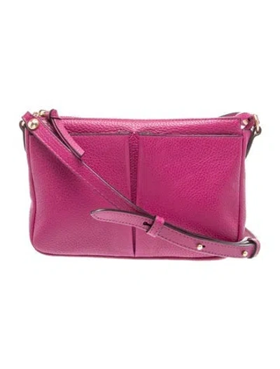 Pre-owned Annabel Ingall Leather Crossbody Bag In Purple