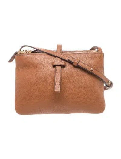 Pre-owned Annabel Ingall Leather Crossbody Bag Vintage In Pink