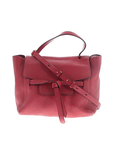 Pre-owned Annabel Ingall Leather Satchel In Red