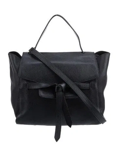 Pre-owned Annabel Ingall Leather Shoulder Bag In Black