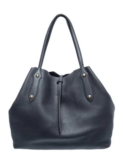 Pre-owned Annabel Ingall Leather Shoulder Bag In Gray