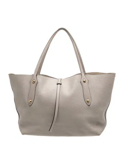 Pre-owned Annabel Ingall Leather Shoulder Bag In Gray