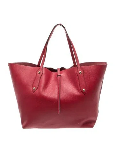 Pre-owned Annabel Ingall Leather Shoulder Bag In Red