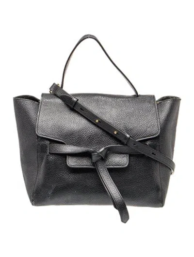Pre-owned Annabel Ingall Leather Top Handle Bag In Blue
