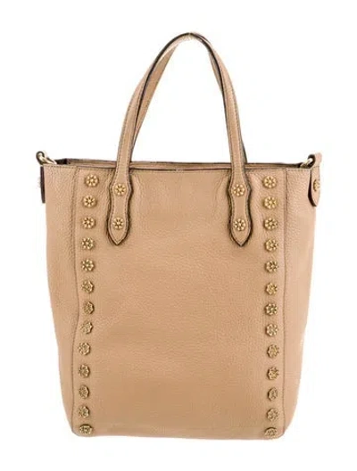 Pre-owned Annabel Ingall Leather Top Handle Bag In Neutral