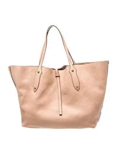 Pre-owned Annabel Ingall Leather Top Handle Bag In Neutral