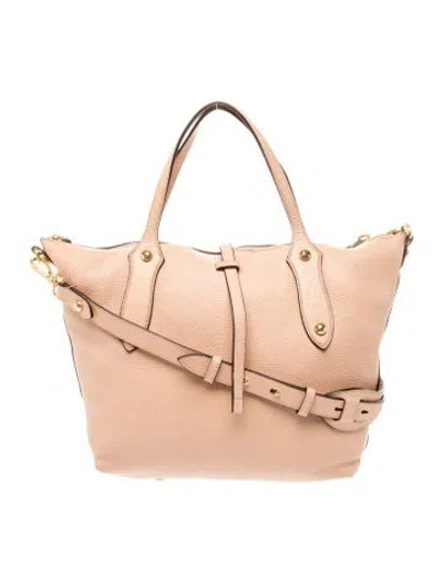 Pre-owned Annabel Ingall Leather Top Handle Bag In Neutrals
