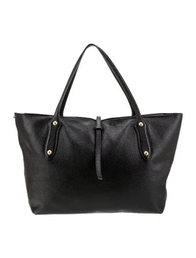 Pre-owned Annabel Ingall Leather Tote In Black