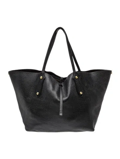 Pre-owned Annabel Ingall Leather Tote In Black