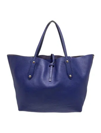 Pre-owned Annabel Ingall Leather Tote In Blue
