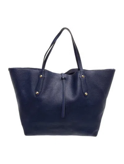 Pre-owned Annabel Ingall Leather Tote In Blue