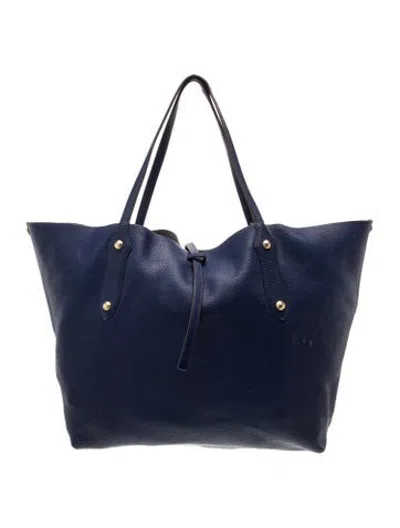 Pre-owned Annabel Ingall Leather Tote In Blue