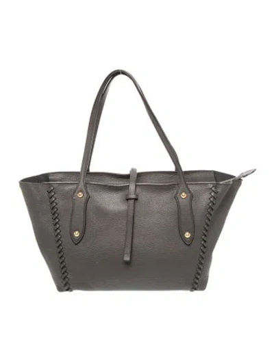Pre-owned Annabel Ingall Leather Tote In Gray