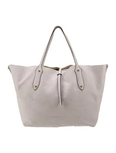 Pre-owned Annabel Ingall Leather Tote In Gray