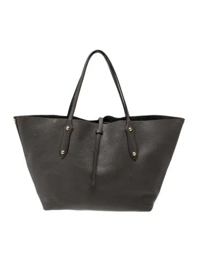 Pre-owned Annabel Ingall Leather Tote In Gray
