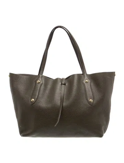 Pre-owned Annabel Ingall Leather Tote In Green