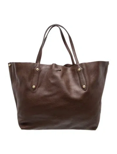 Pre-owned Annabel Ingall Leather Tote In Neutral