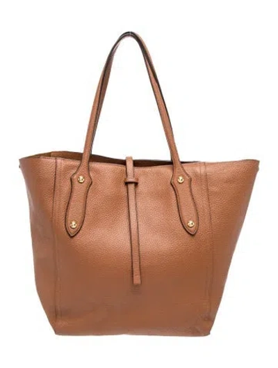 Pre-owned Annabel Ingall Leather Tote In Orange