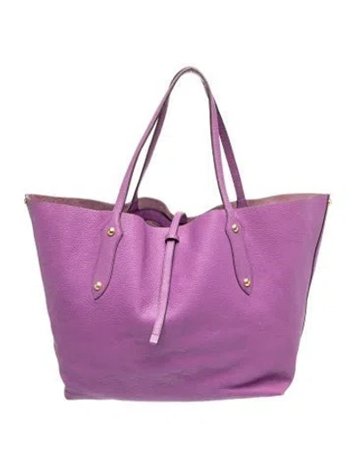 Pre-owned Annabel Ingall Leather Tote In Purple