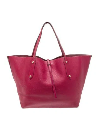 Pre-owned Annabel Ingall Leather Tote In Red