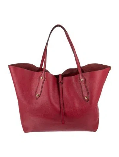 Pre-owned Annabel Ingall Leather Tote In Red