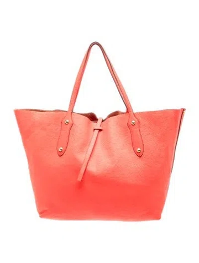 Pre-owned Annabel Ingall Leather Tote In Red