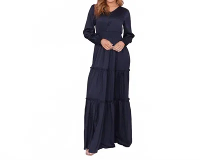Annabelle Anastasia Maxi Dress In Midnight Blue