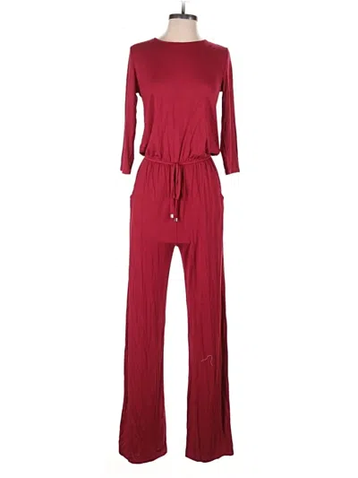 Annabelle Jumpsuit In Burgundy