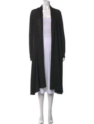 Pre-owned Annabelle Open Front Sweater In Black