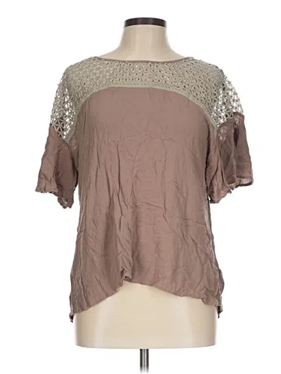 Pre-owned Annabelle Short Sleeve T-shirt In Brown