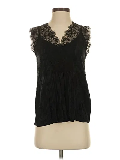 Pre-owned Annabelle Sleeveless Blouse In Black