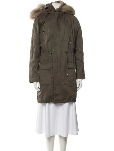 Pre-owned Annabelle Utility Jacket In Green