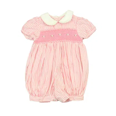 Annafie Kids' Girls Pink White Romper