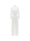 Annafoxy Aire Flsp-pocket Jumpsuit In White