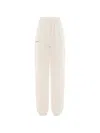 Annafoxy Calme Drawstring Track Pants In Neutral