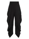 Annafoxy Drop-crotch Trousers In Black