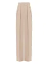 Annafoxy Pintuck Detailing Trousers In Neutrals