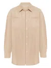 Annafoxy Pocketed Shirt In Neutrals