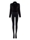 Annafoxy Shirt-style All In One In Black