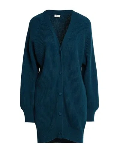 Annagreta Woman Cardigan Deep Teal Size M Cashmere In Blue