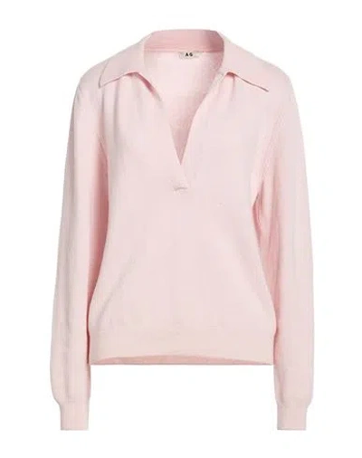Annagreta Woman Sweater Pink Size M Cashmere