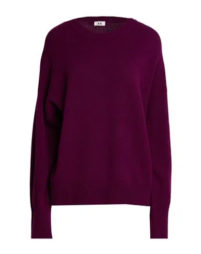 Annagreta Woman Sweater Plum Size Xl Cashmere In Purple