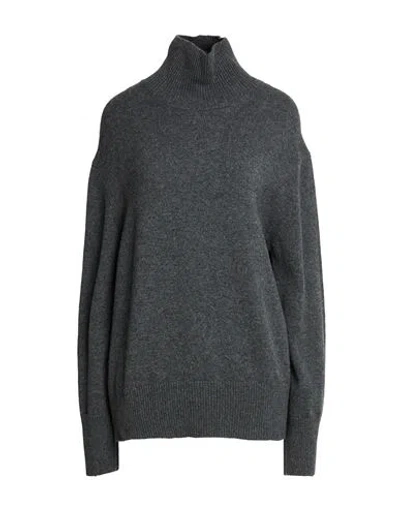 Annagreta Woman Turtleneck Grey Size Xl Cashmere In Gray