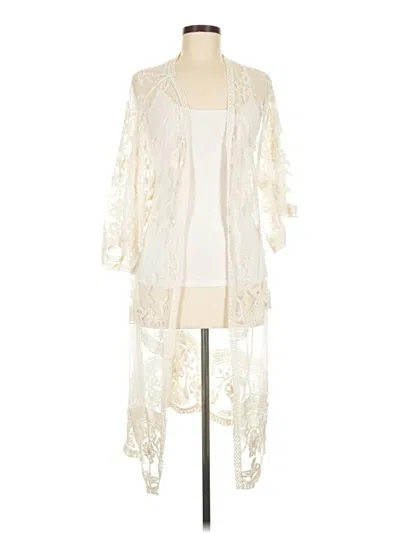 Pre-owned Anna-kaci Kimono In Ivory