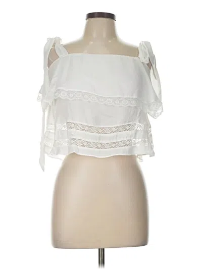 Pre-owned Anna-kaci Sleeveless Blouse In White